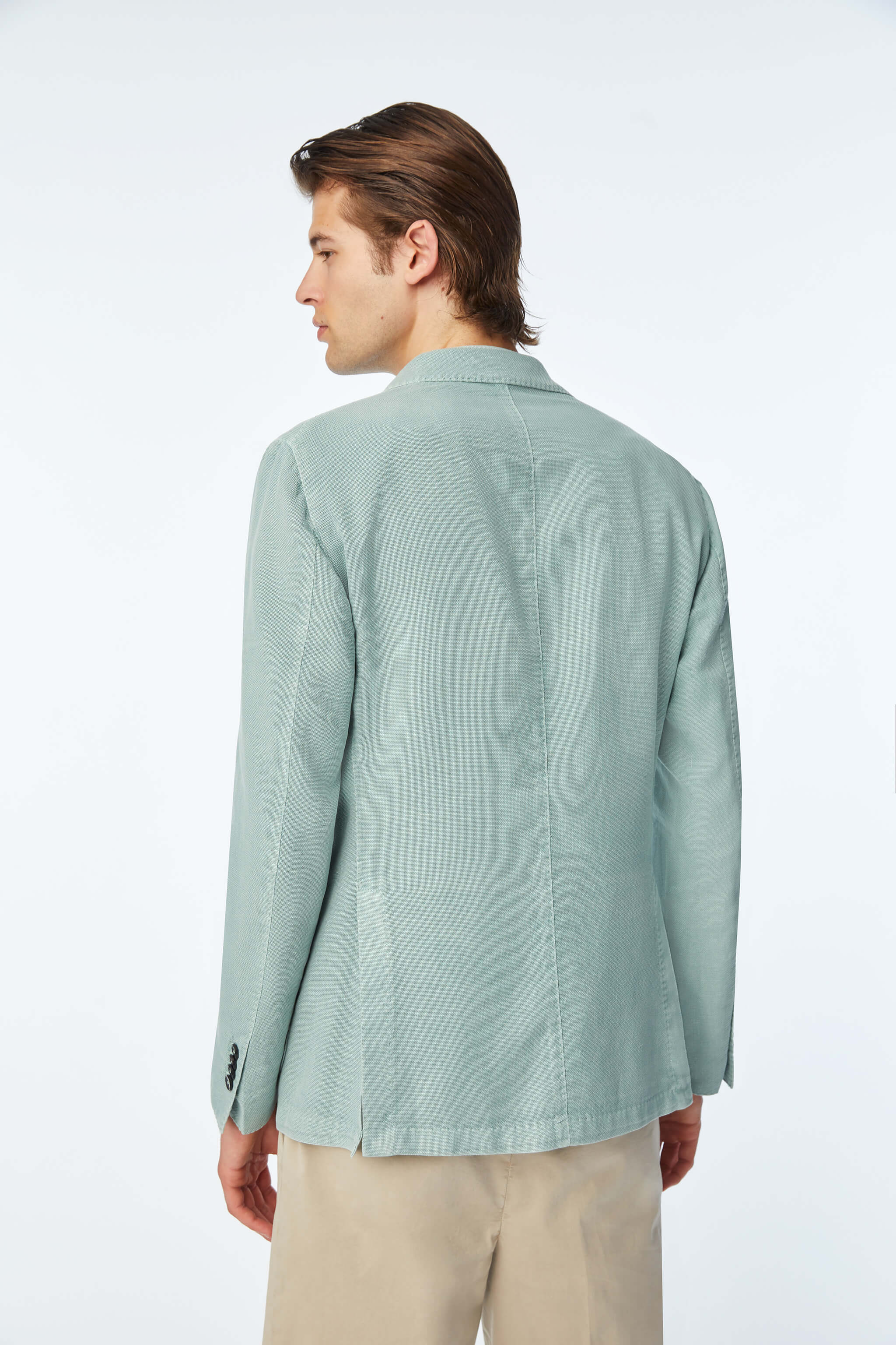 Garment-dyed JACK jacket in Green