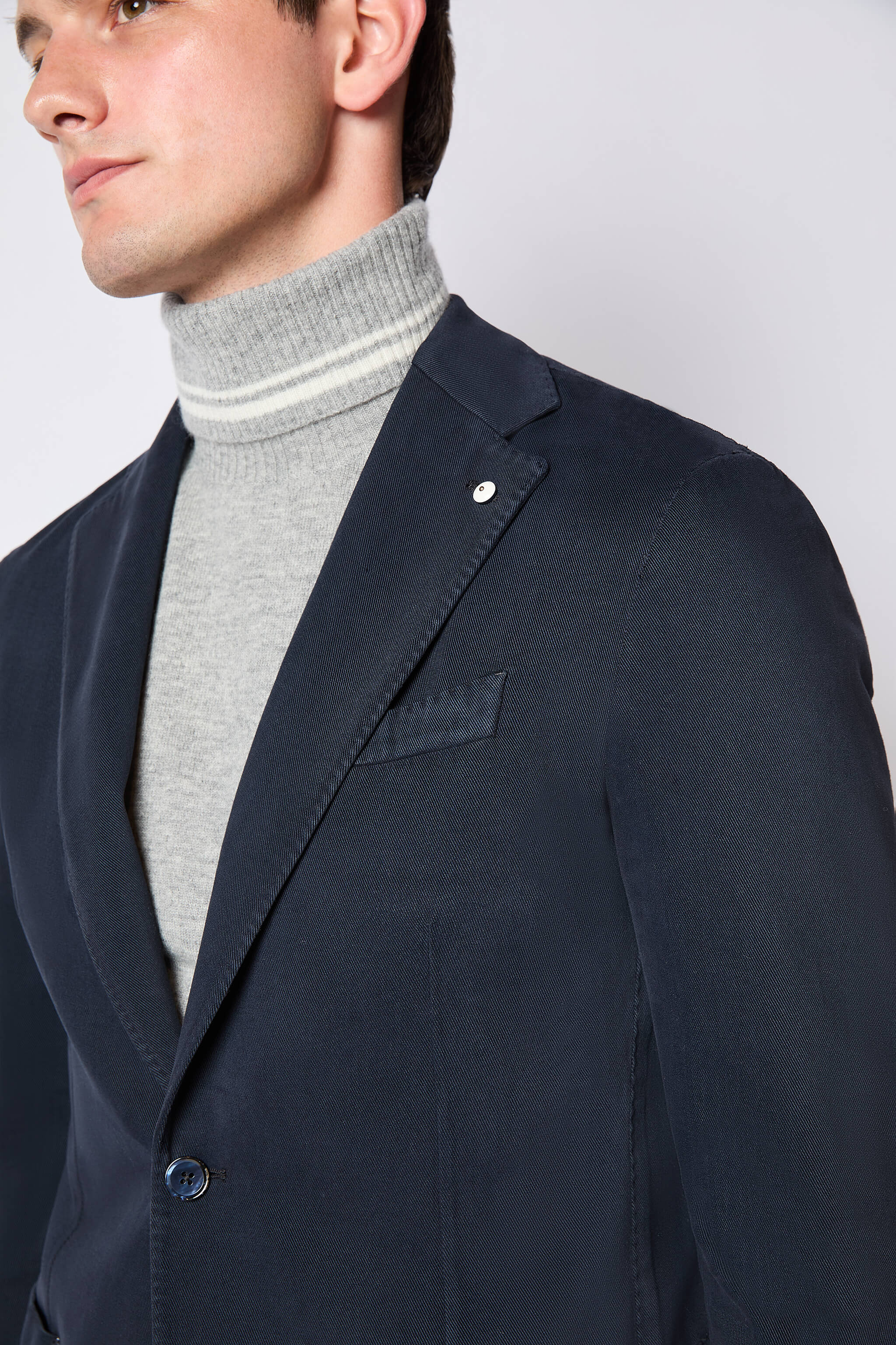 L.B.M.1911/ネイビージャケット Garment-dyed Jack Jacket in blue | L.B.M. 1911