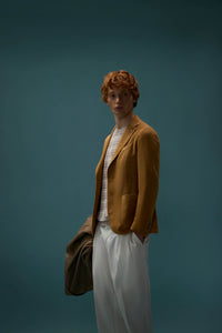 Garment-dyed jack jacket - ochre yellow yellow