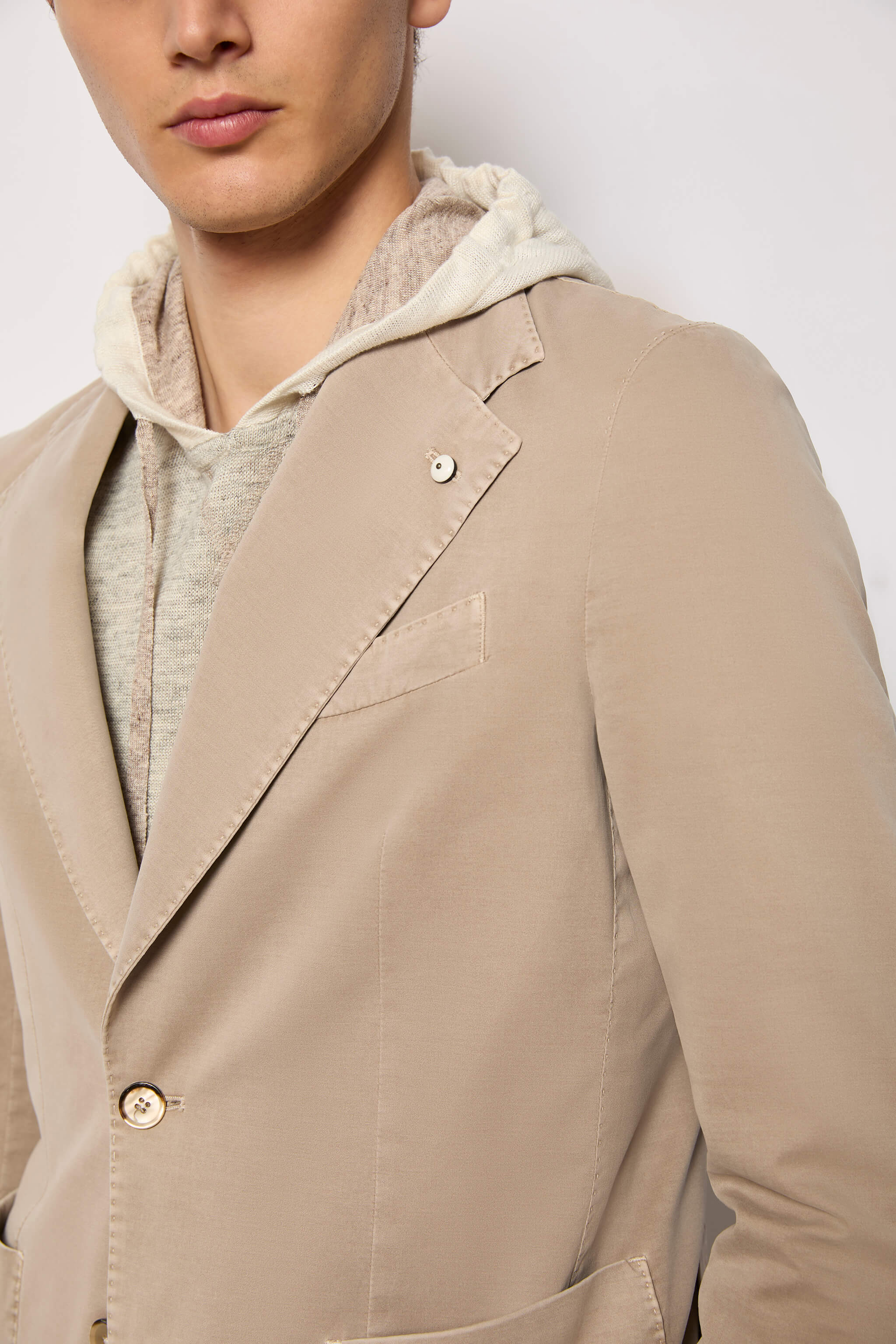 Garment-dyed FRANCIS jacket - beige