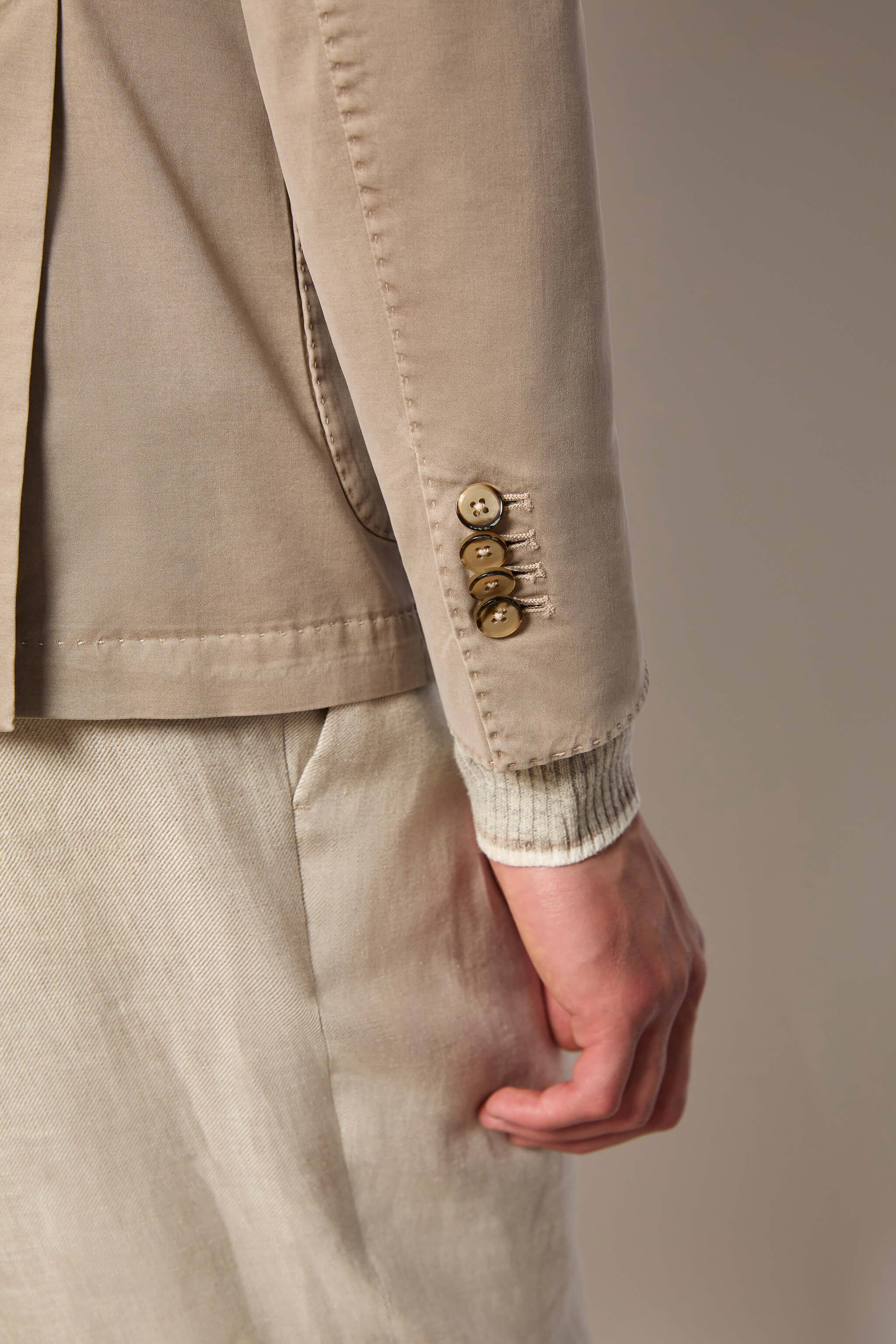 Garment-dyed FRANCIS jacket - beige