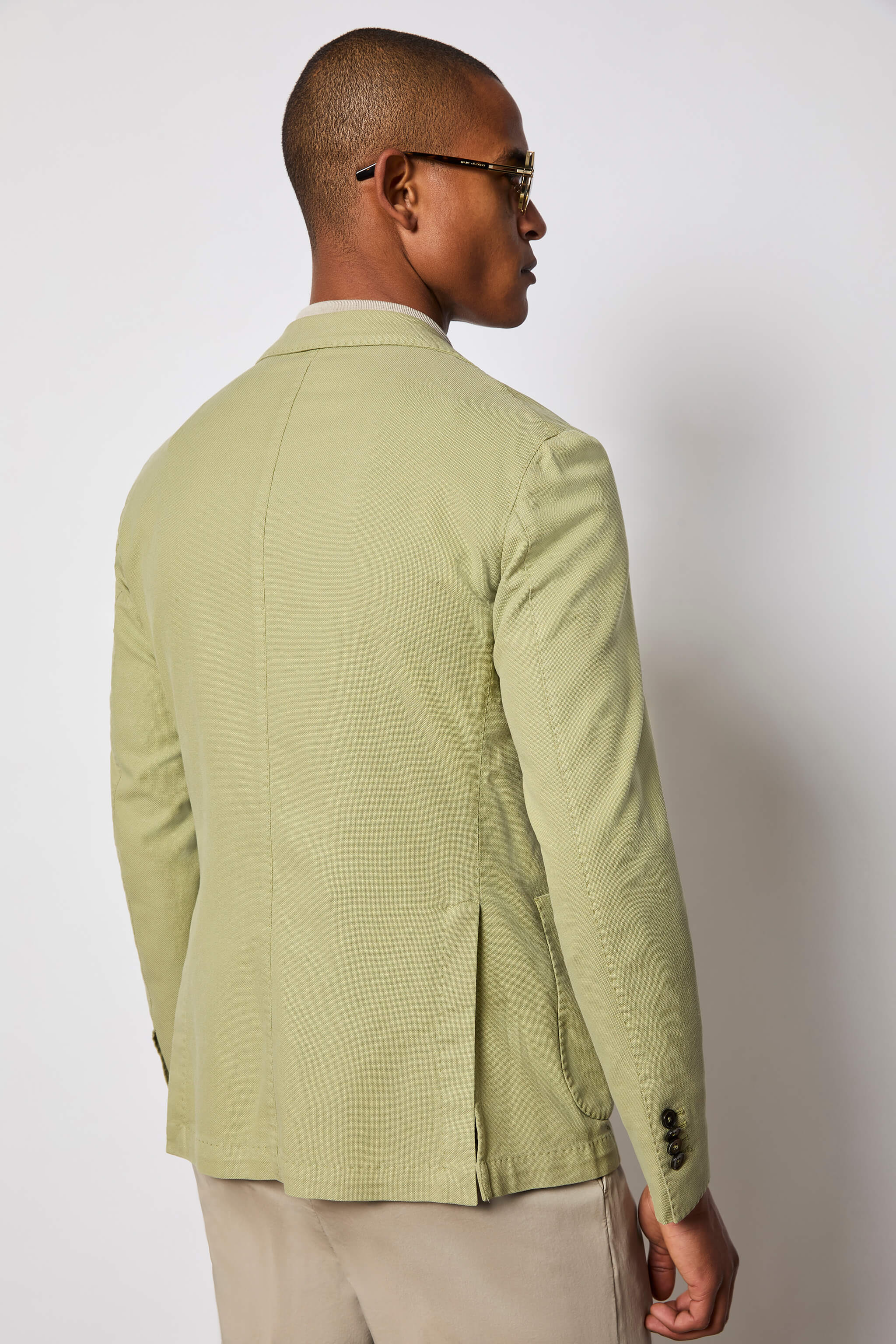 Garment-dyed JACK jacket slim fit - green
