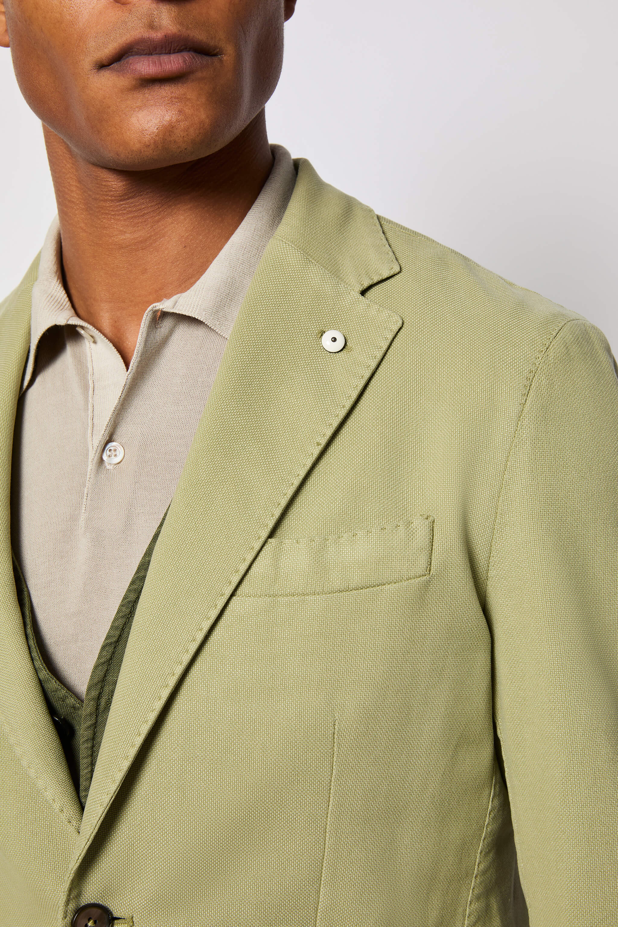 Garment-dyed JACK jacket slim fit - green