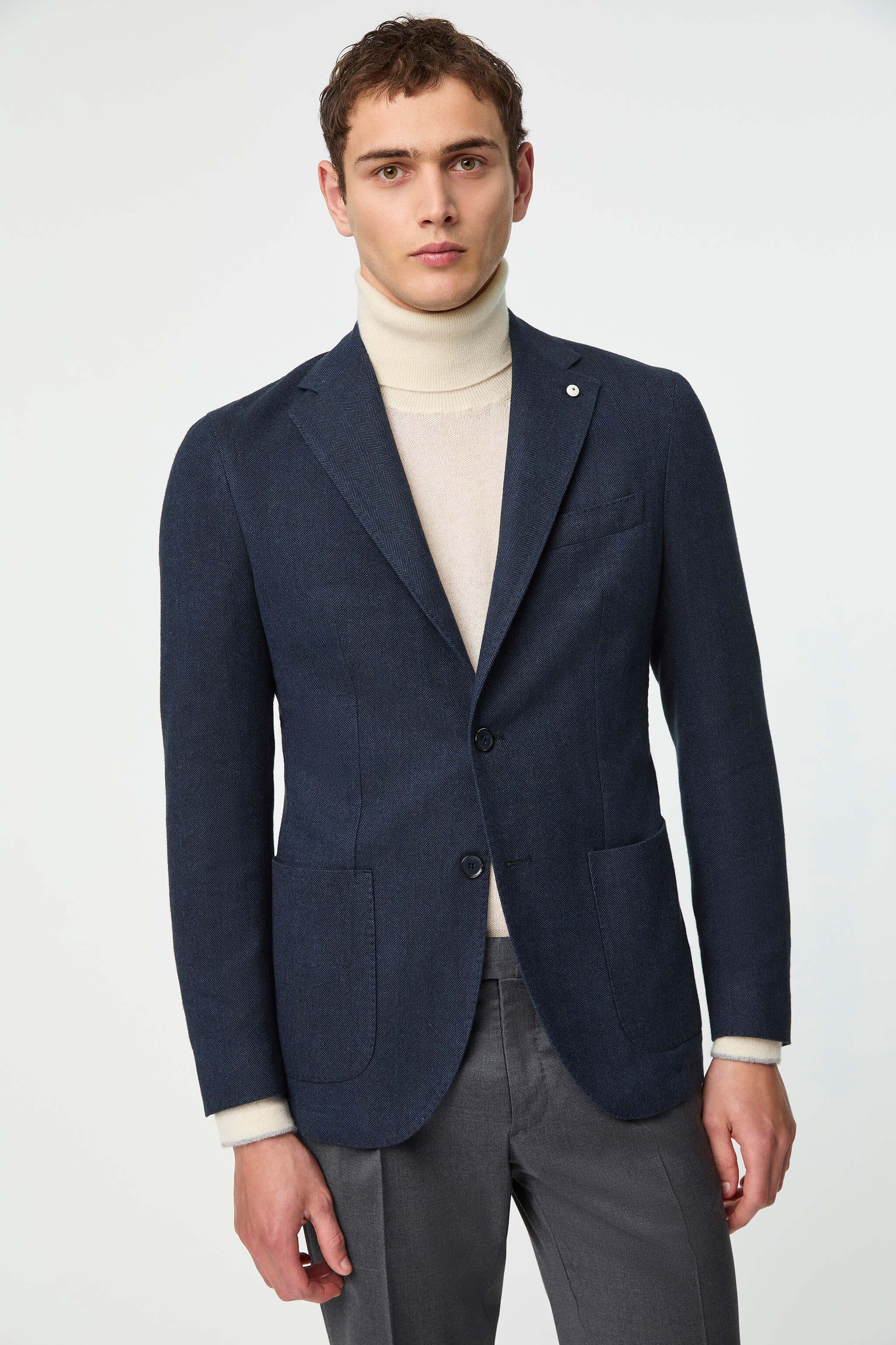 Giacca Jack slim washed blu denim