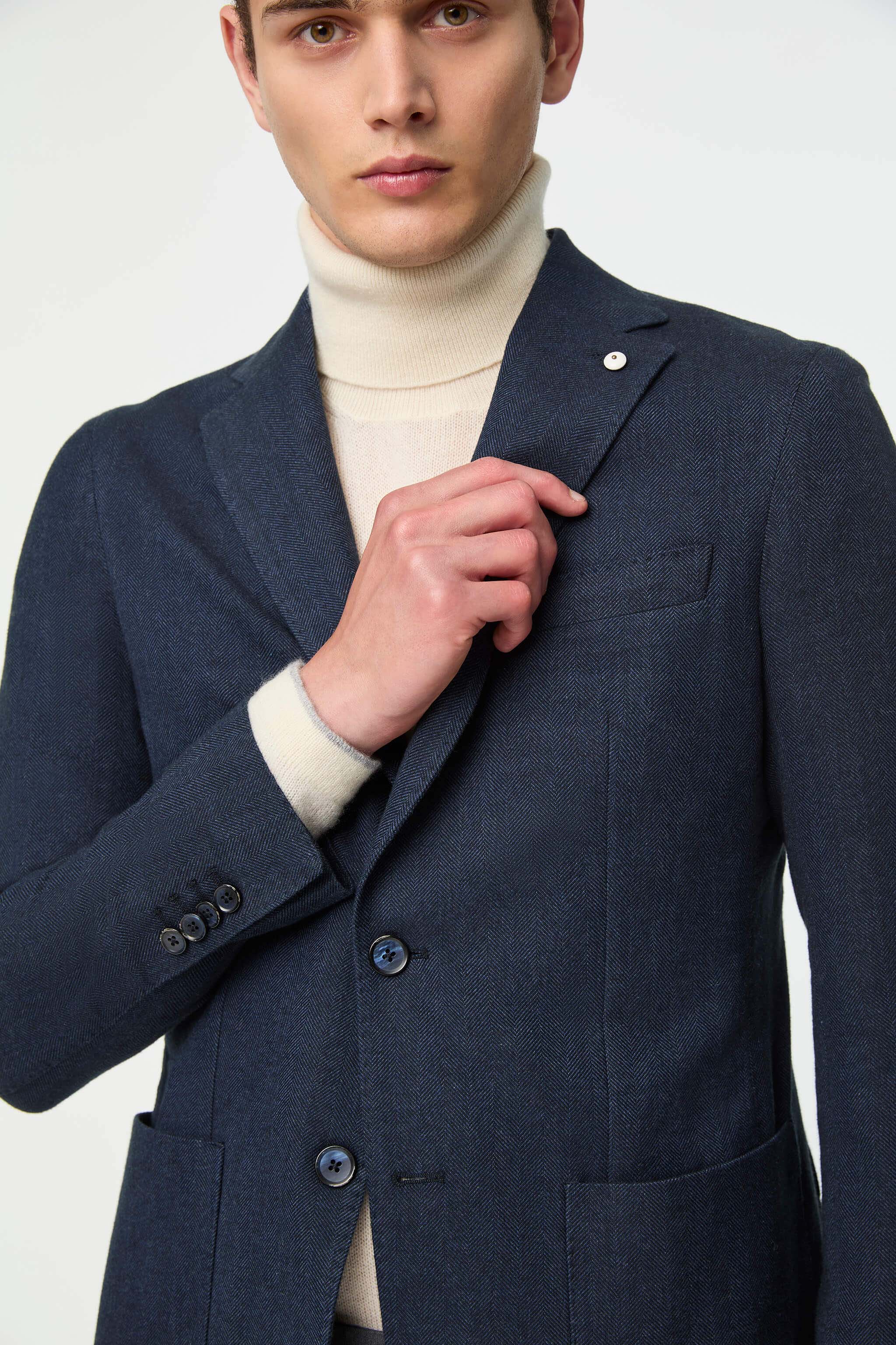Giacca Jack slim washed blu denim