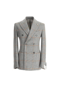 Double-breasted tom jacket in light gray light grey