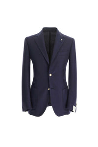 Garment-dyed jack jacket in blue blue