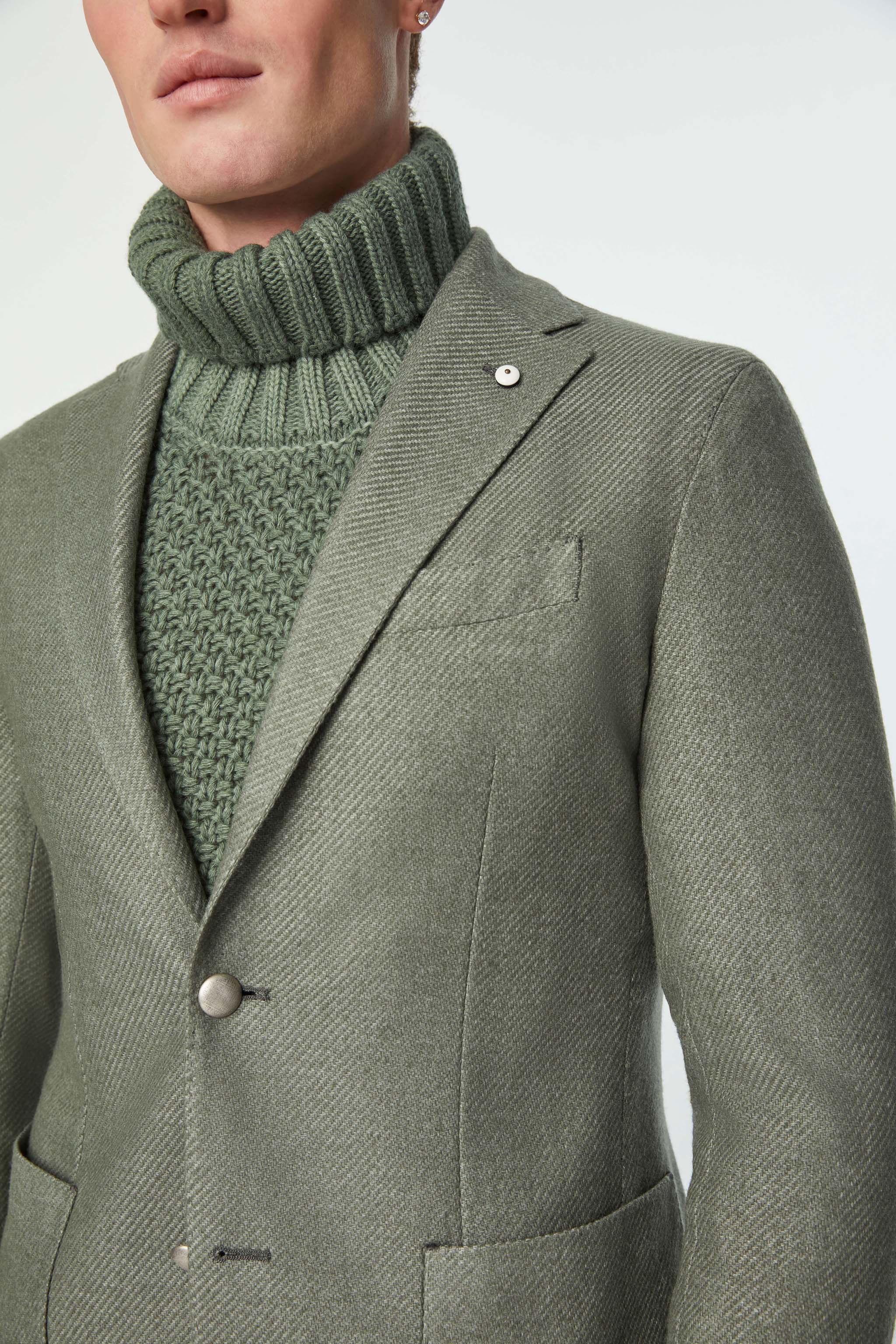 Garment-dyed JACK jacket in light green | L.B.M. 1911