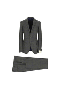 Drop 8 margarita suit in blue medium gray