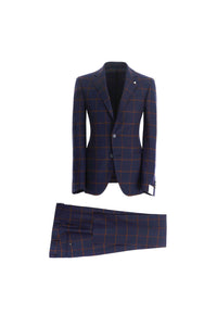 Louis slim fit suit in blue blue