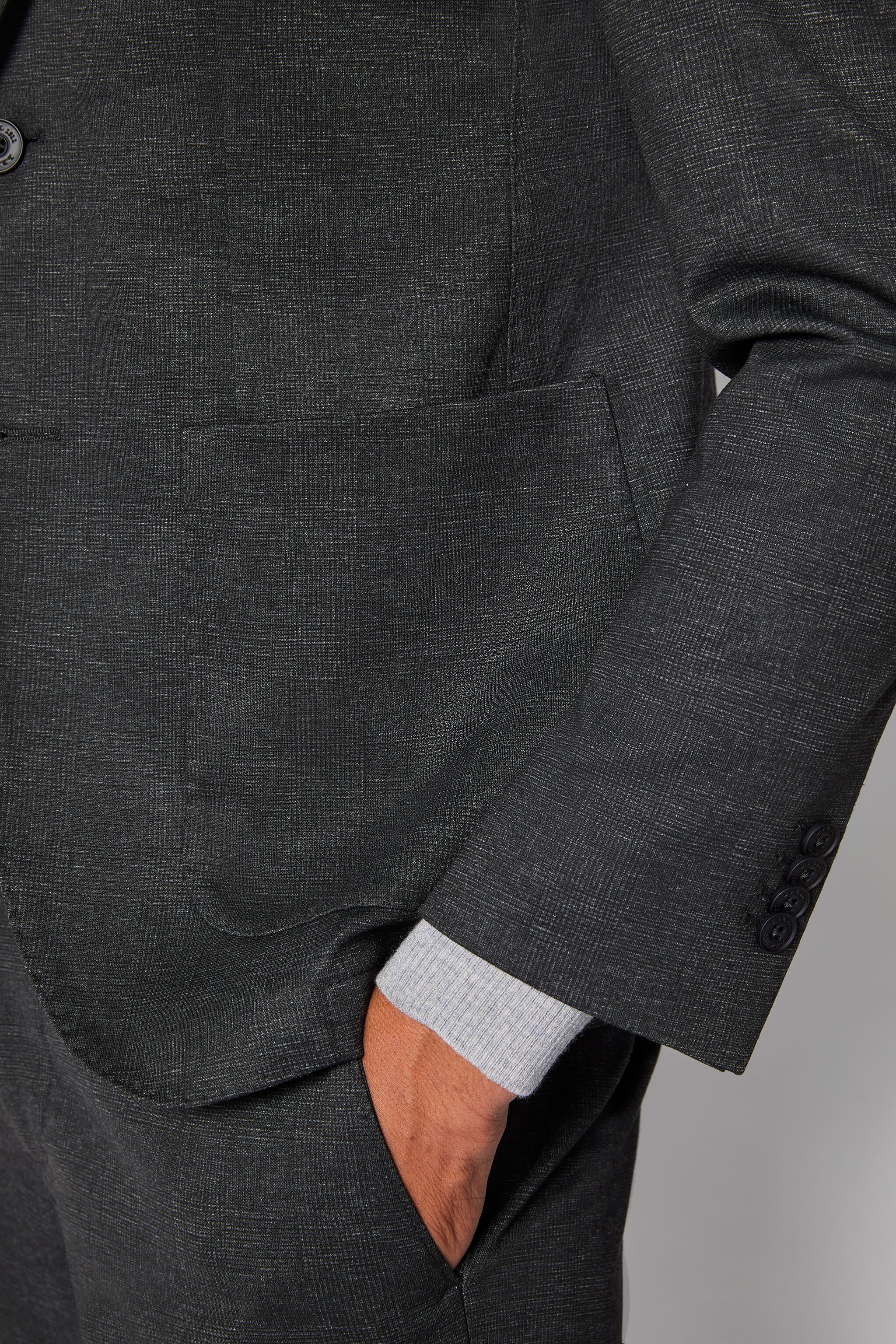 Abito SAM in jersey tecnico grigio scuro melange