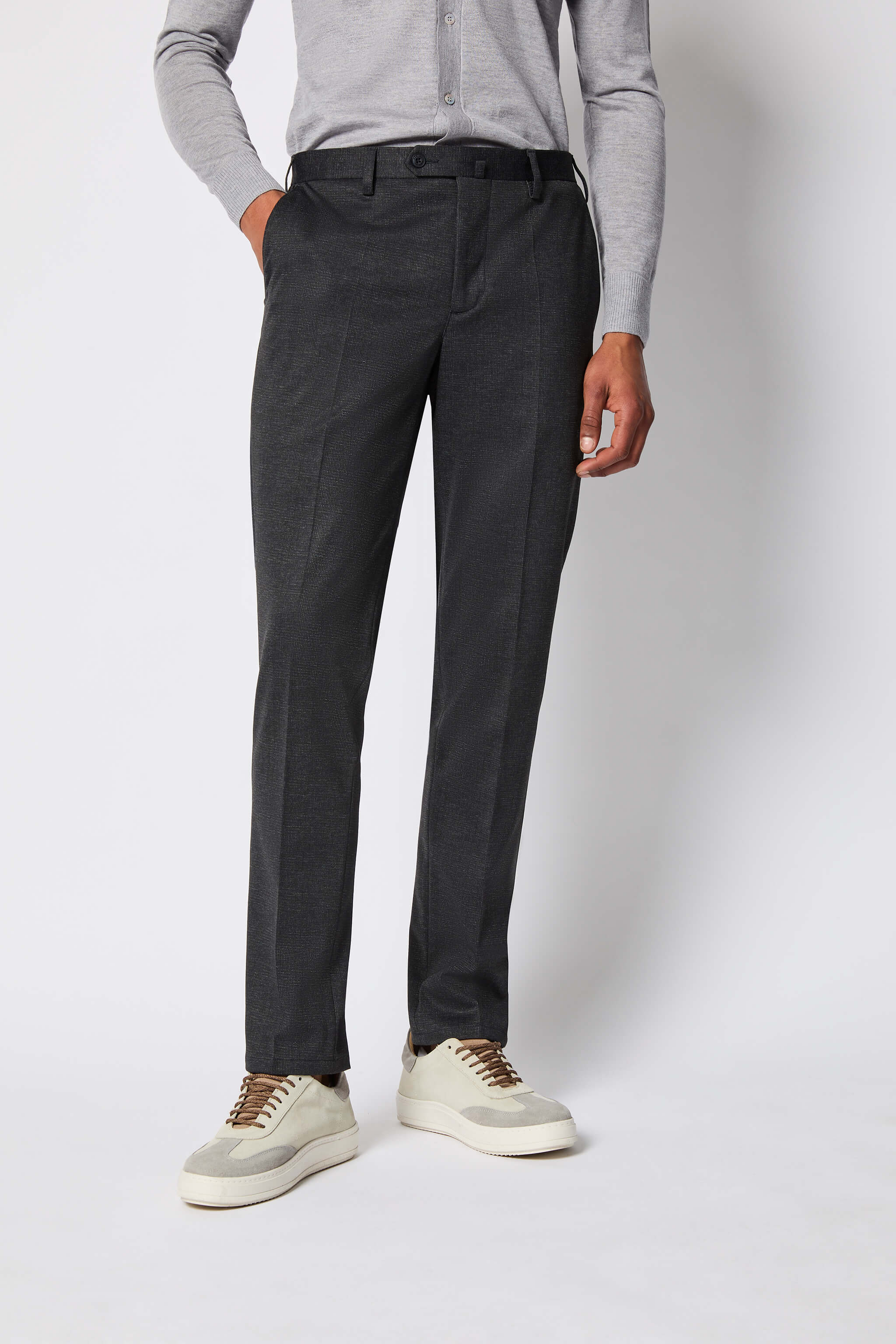 Abito SAM in jersey tecnico grigio scuro melange