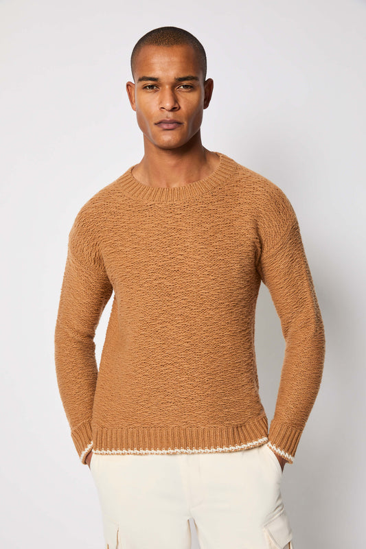 Camel crewneck