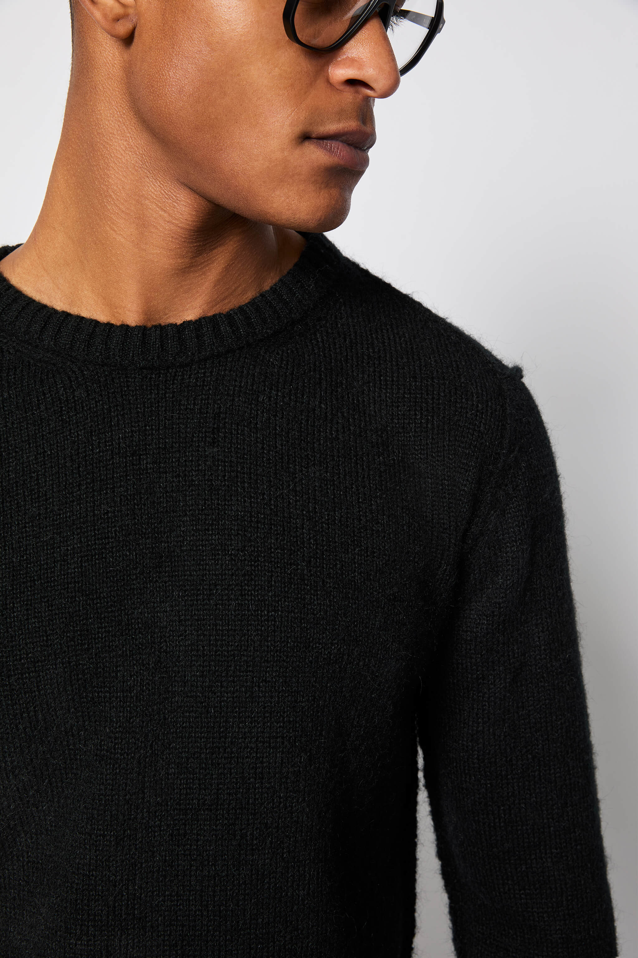 Black crewneck
