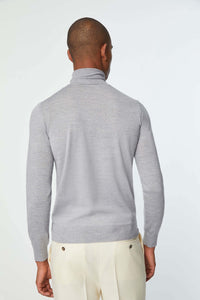 Maglia dolcevita grigio ghiaccio grigio chiaro