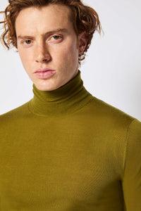 Acid-green turtleneck light green