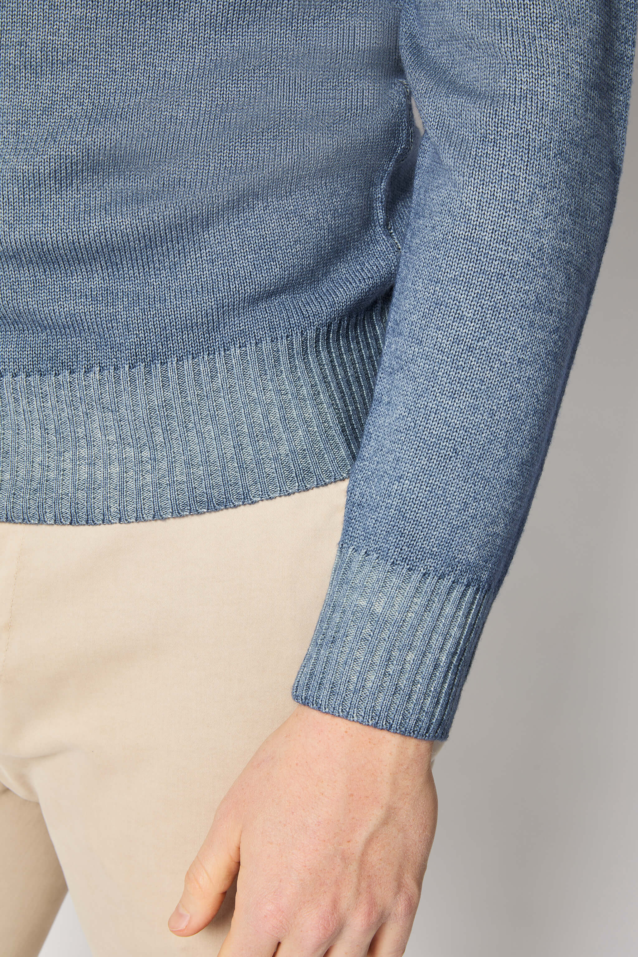 Powder blue turtleneck