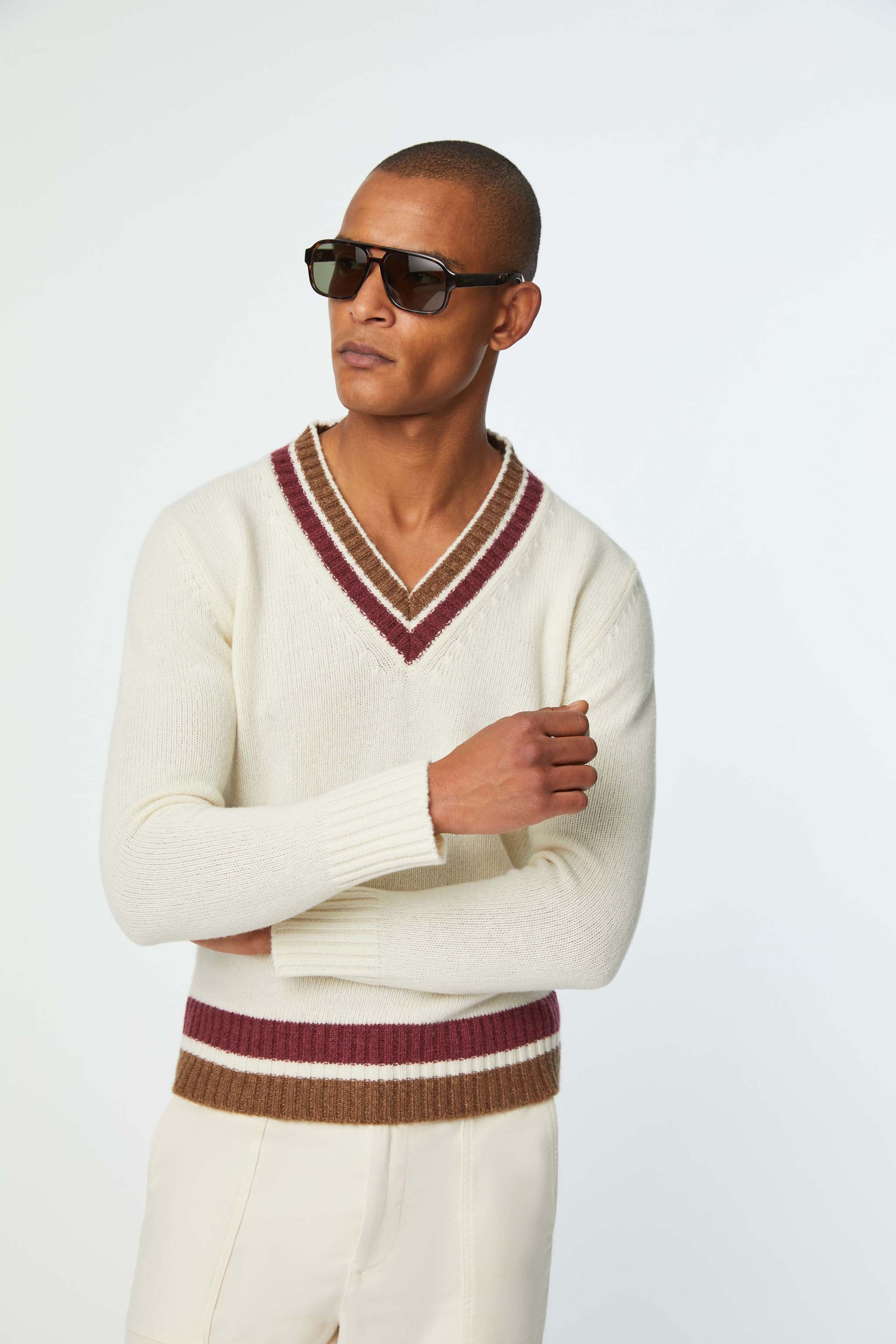 Maglione Donna Scollo A V Bianco - Taglia Unica, Manica Lunga, Morbido, Incrocio Posteriore