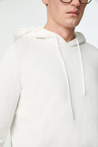 Knit hoodie white