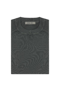 Short-sleeve knit t-shirt - green light green