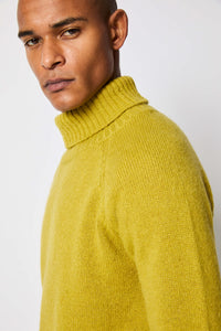 Acid-green turtleneck light green