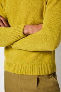 Acid-green turtleneck light green