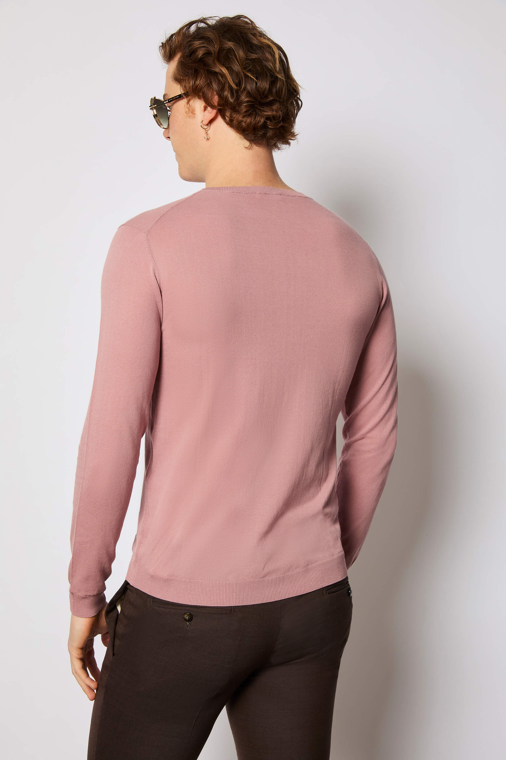 Long-sleeve cotton T-shirt - pink