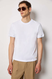 T-shirt in jersey bianca bianco