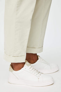 White and beige sneakers white