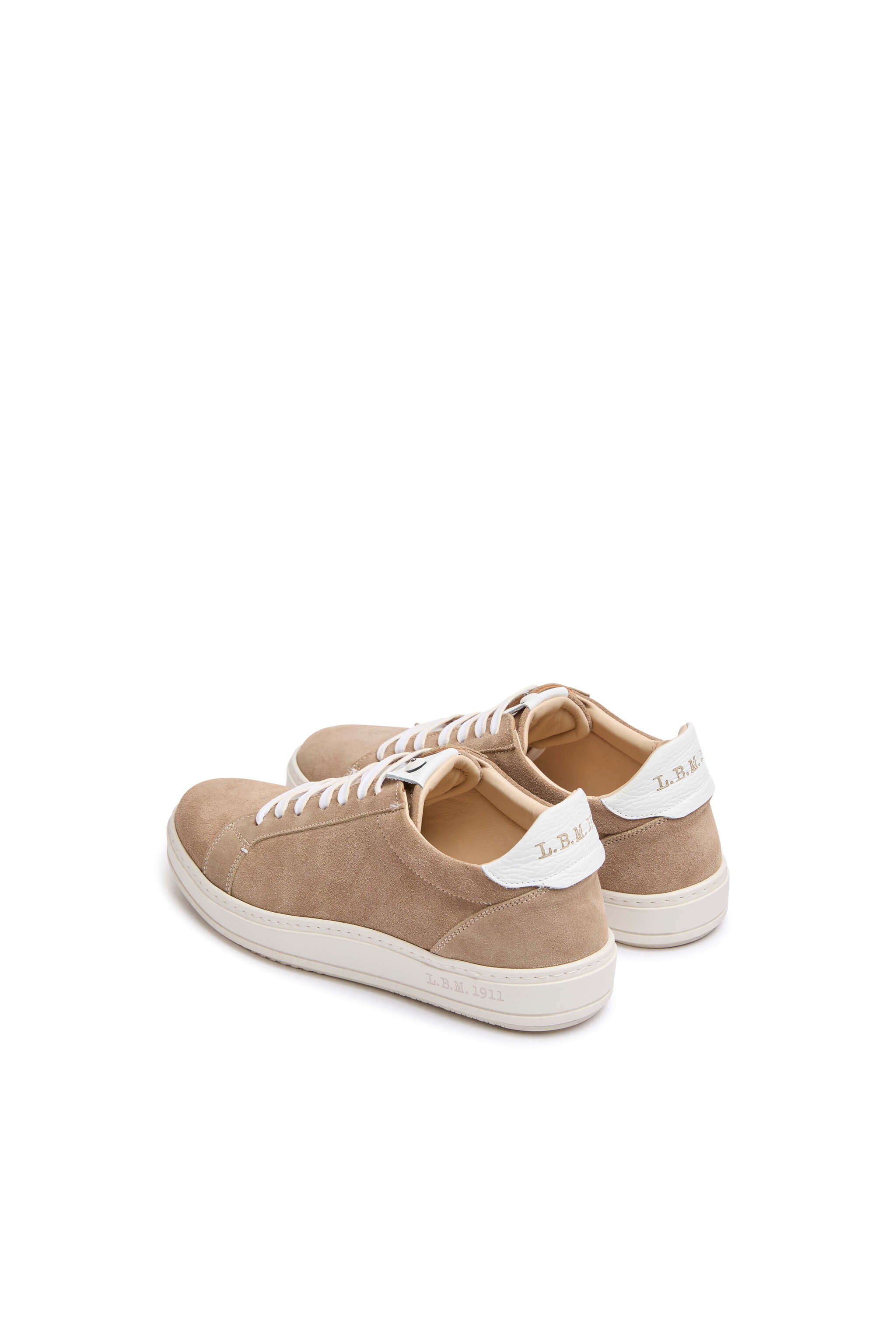 Sneaker retro-tennis beige