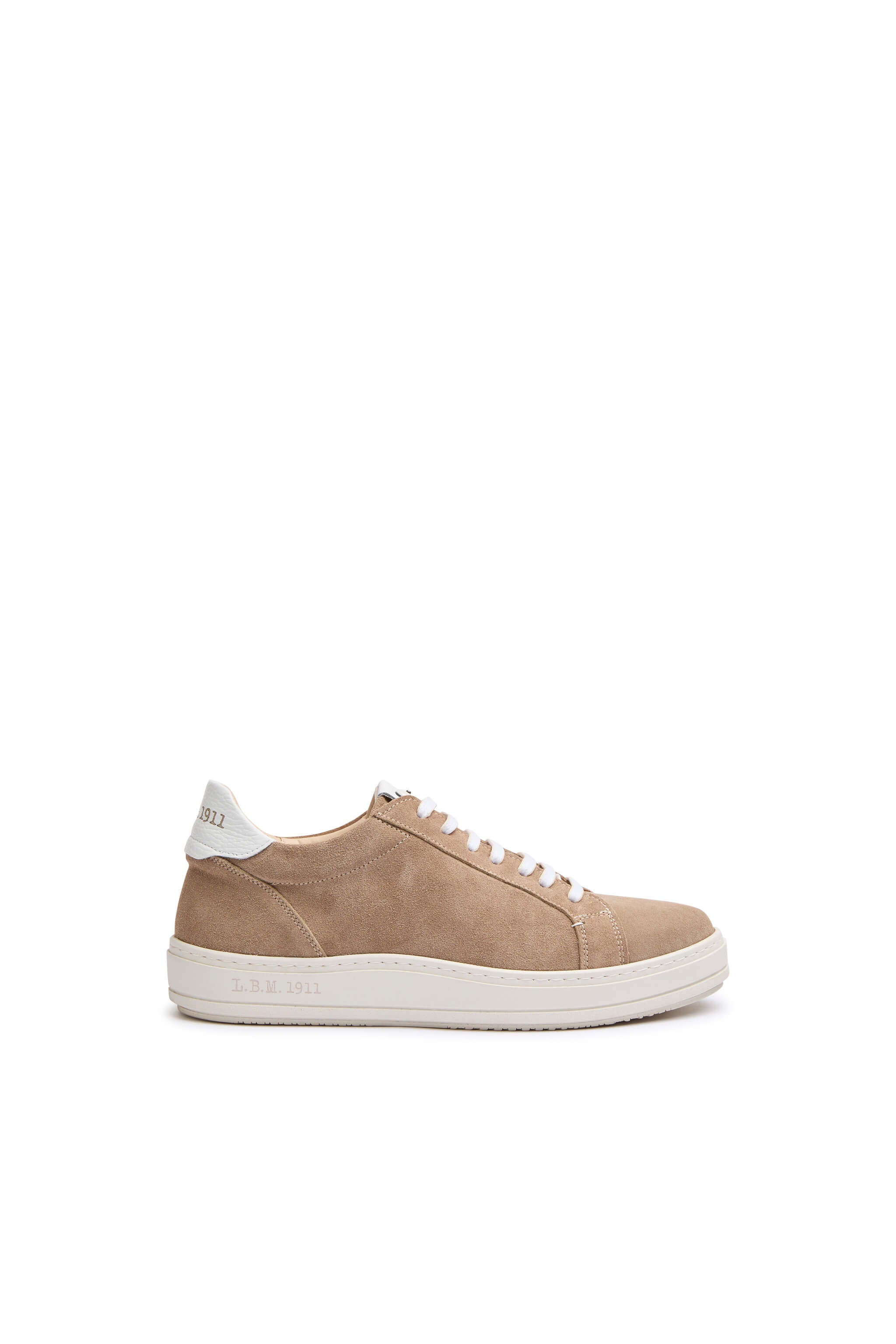 Sneaker retro-tennis beige