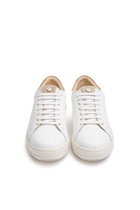 Sneaker retro-tennis beige