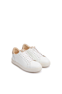 Sneaker retro-tennis beige