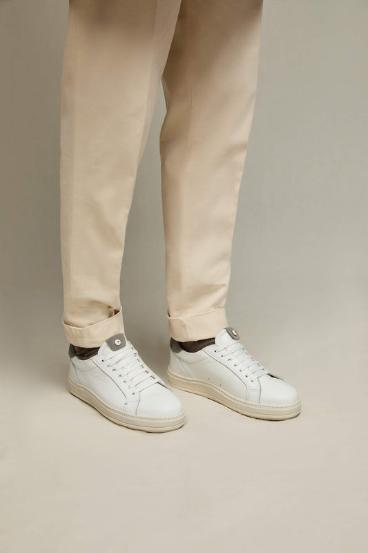 Sneaker retro-tennis bianche