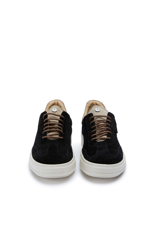 Black suede sneakers