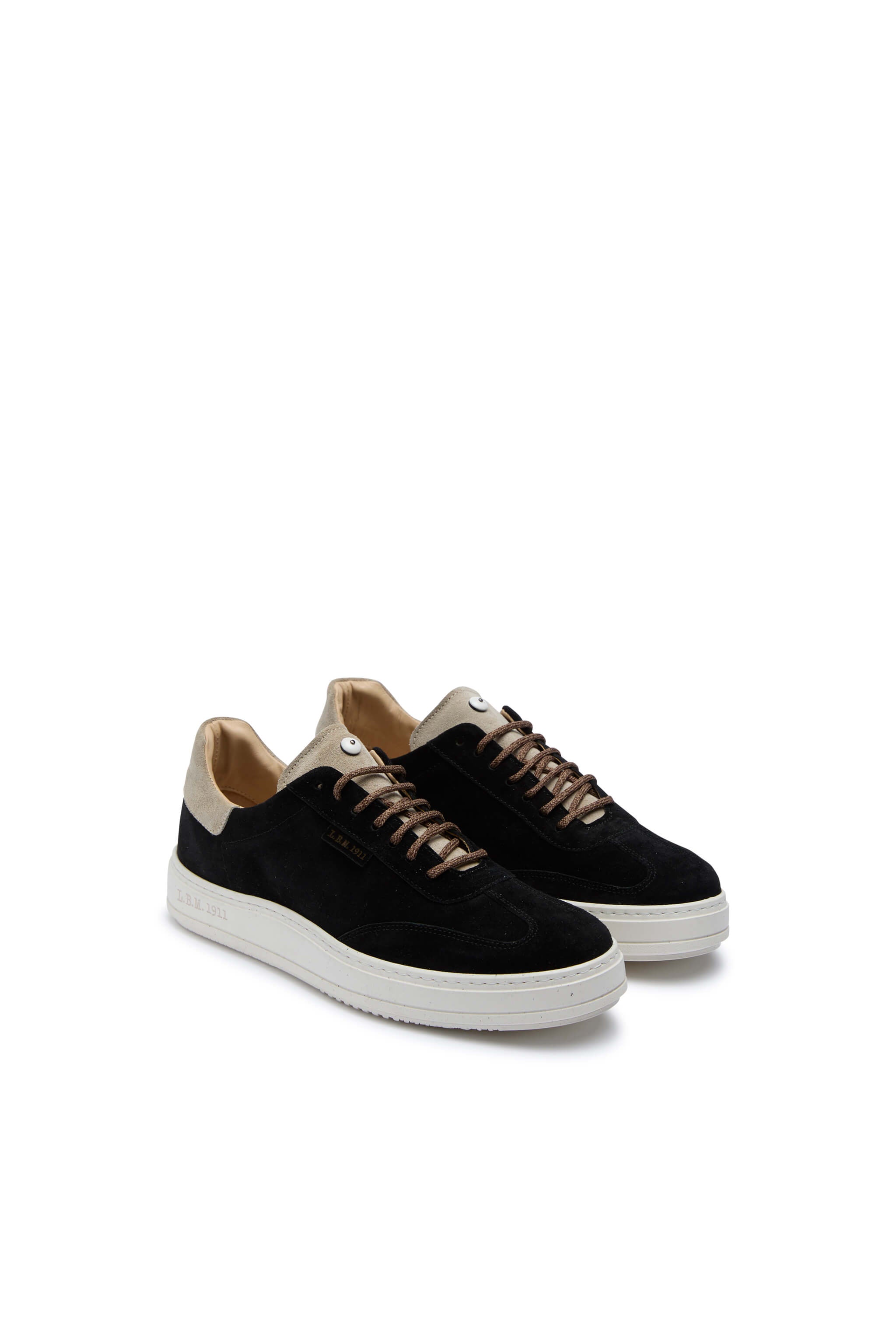 Black suede sneakers