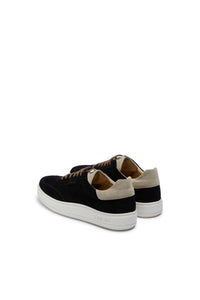 Black suede sneakers black