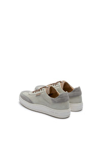 Suede sneakers in beige and gray