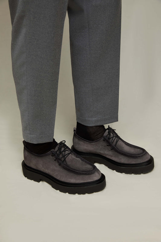 Derby shoes in gray