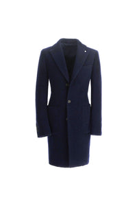 London orsetto coat in midnight blue blue