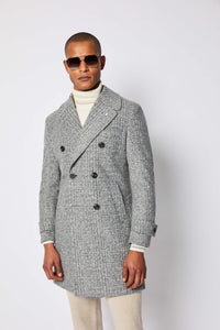 Chesterfield coat in light gray jersey | L.B.M. 1911