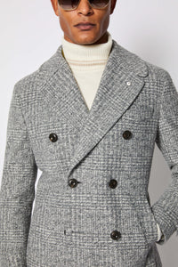 Chesterfield coat in light gray jersey | L.B.M. 1911