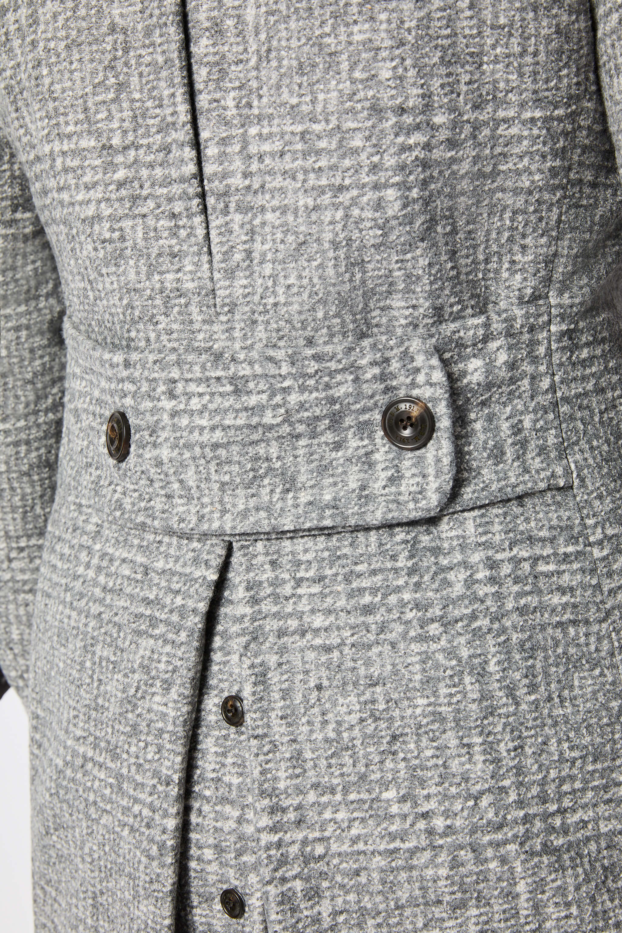 Chesterfield coat in light gray jersey | L.B.M. 1911