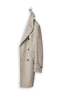 Chesterfield coat in dove gray jersey 