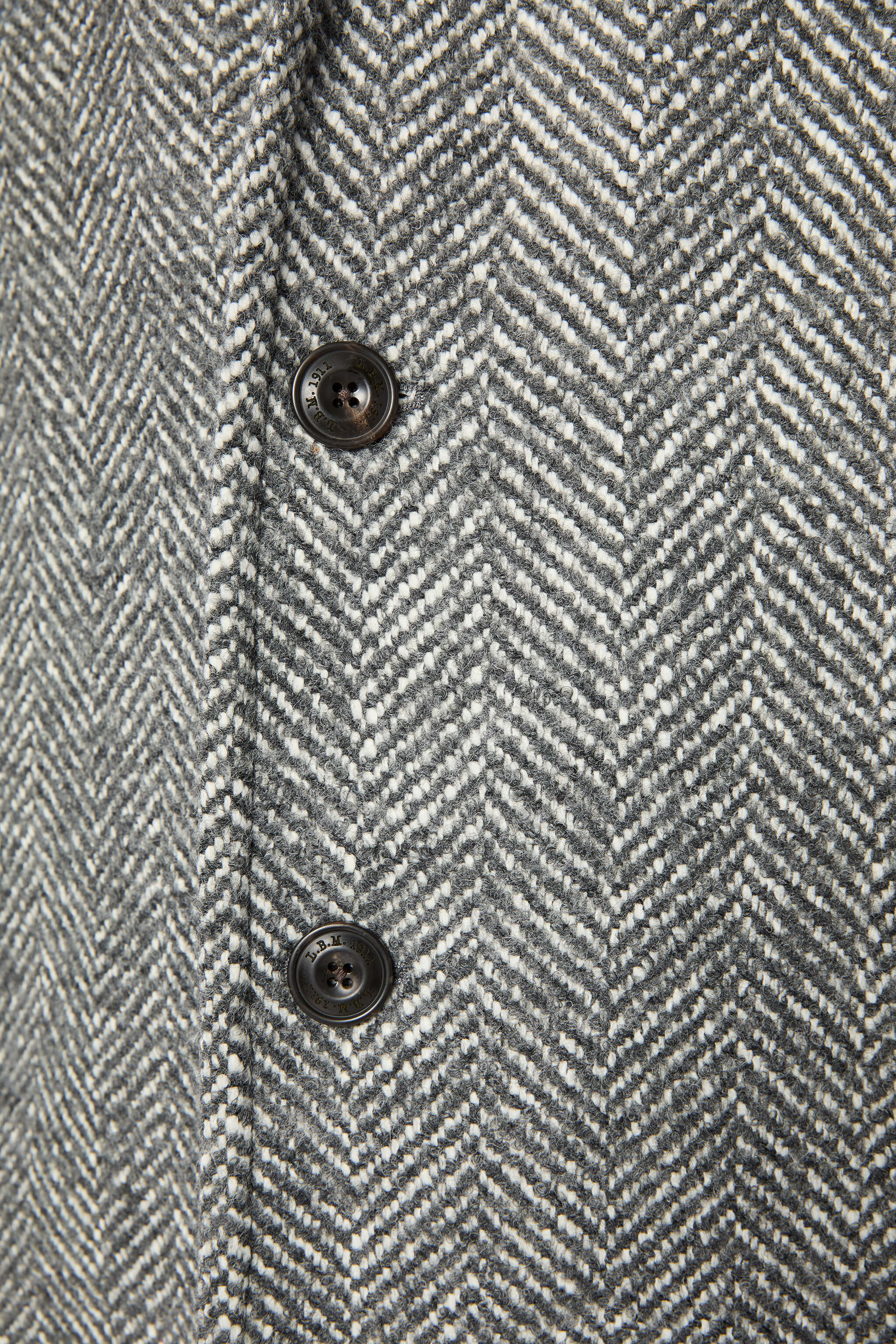 Cappotto monopetto non trattato grigio