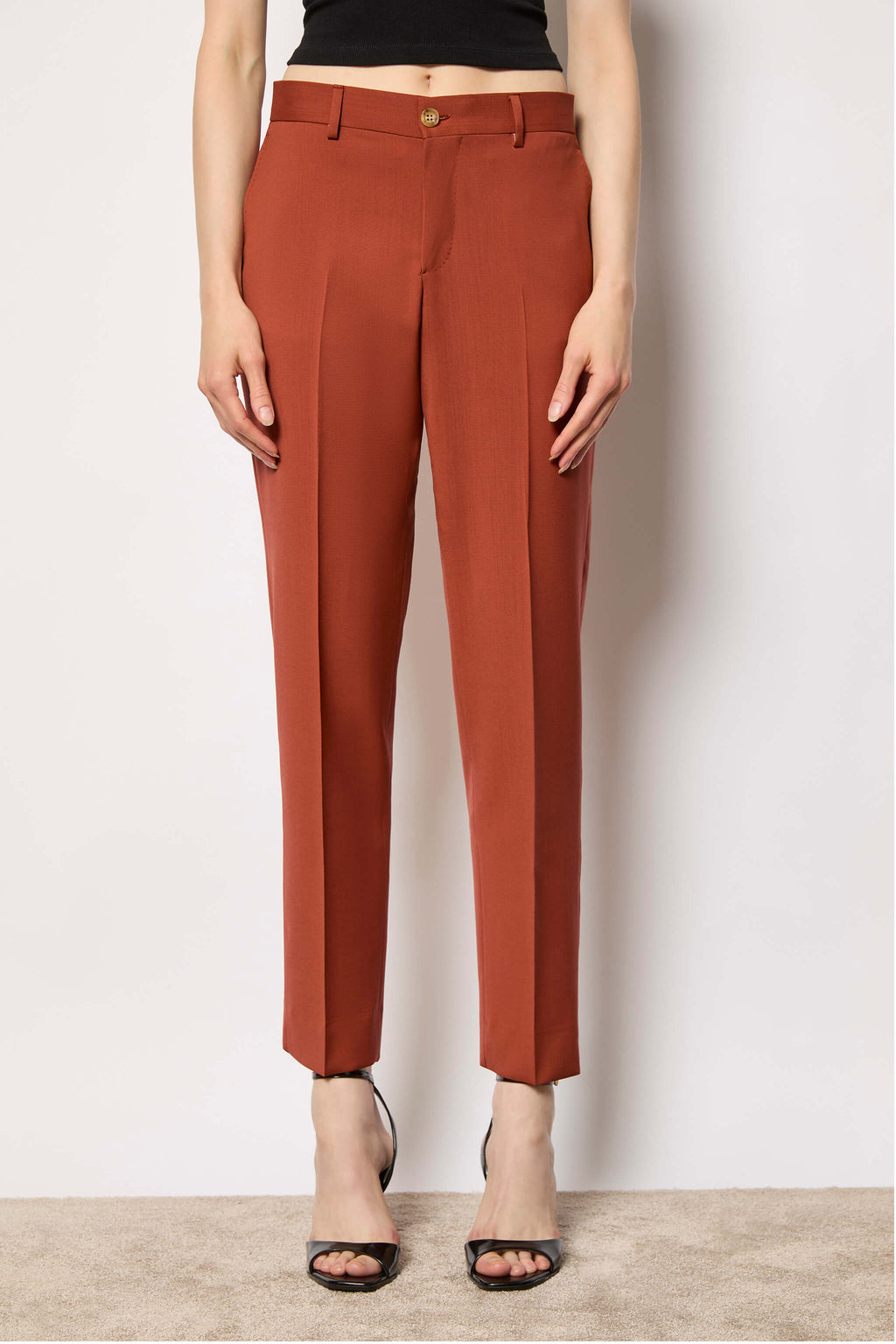 ERIKA pants untreated - burnt orange