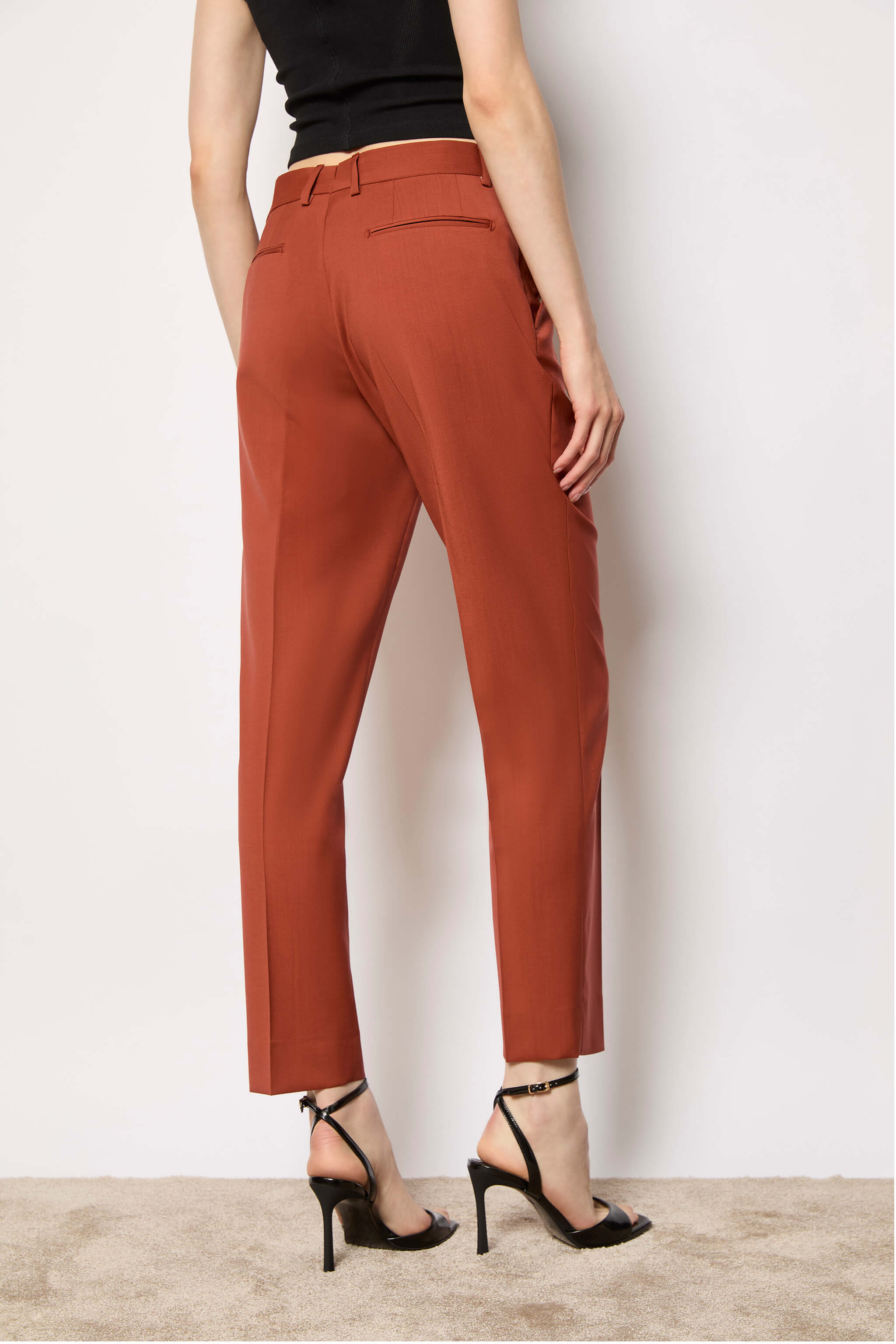 ERIKA pants untreated - burnt orange