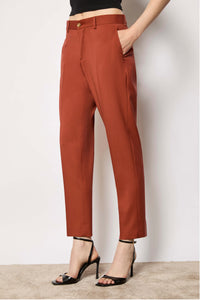 Erika pants untreated - burnt orange brick