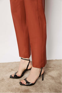 Erika pants untreated - burnt orange brick