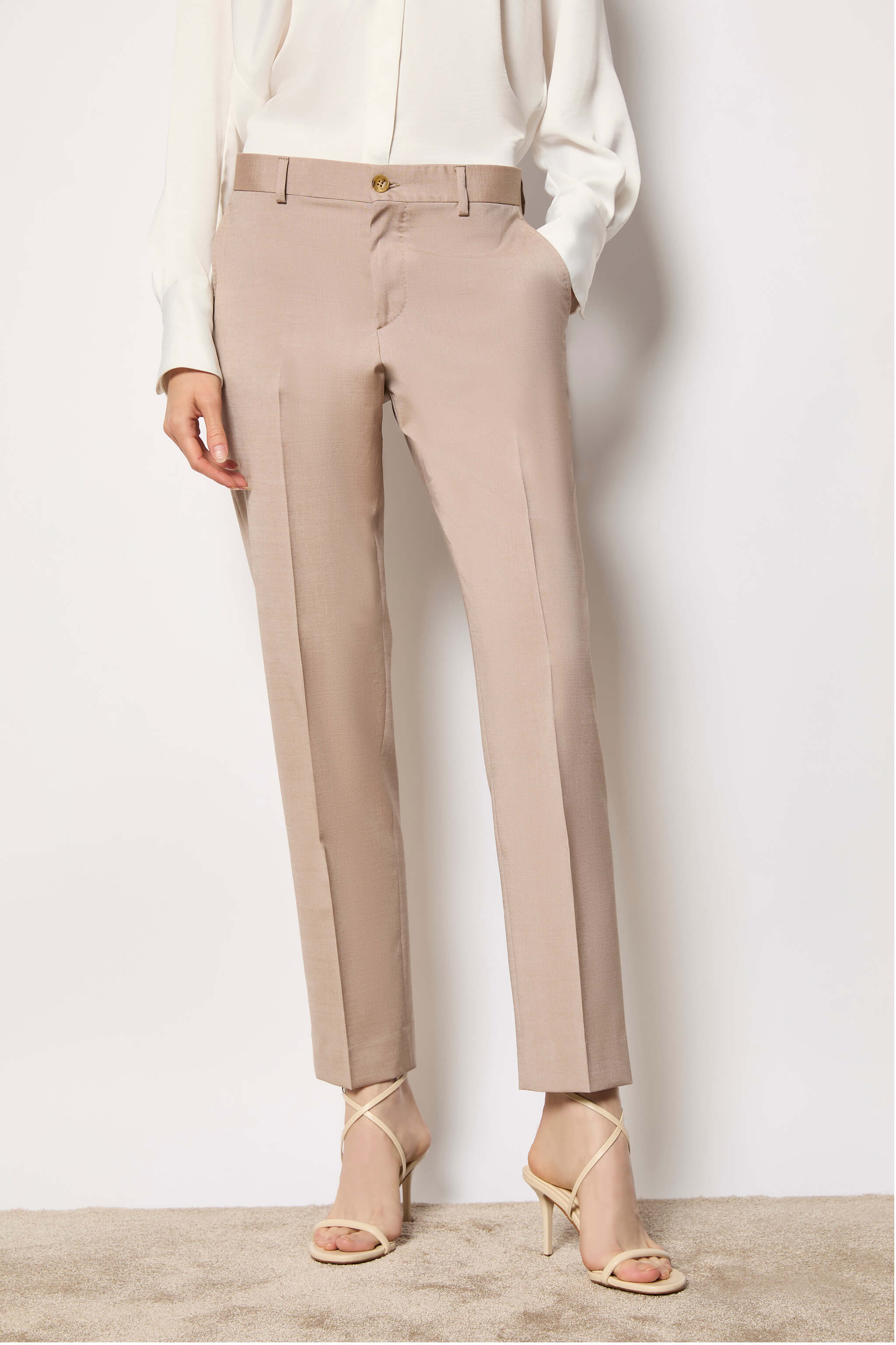 ERIKA pants untreated - taupe